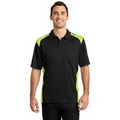 Cornerstone  Select Snag-Proof Two Way Colorblock Pocket Polo Shirt